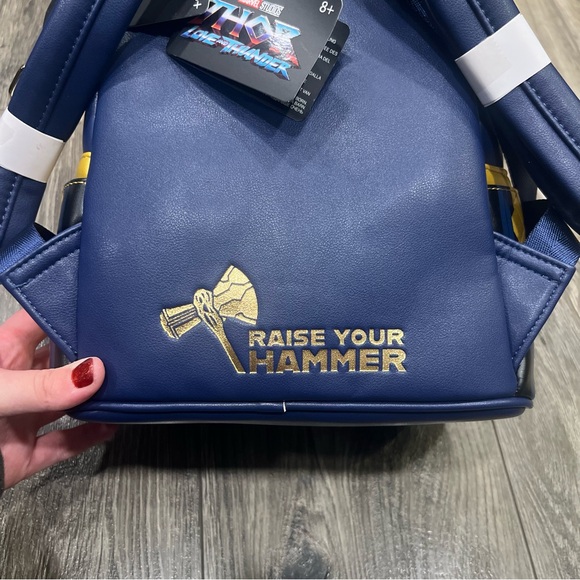 NWT! Loungefly Disney Marvel Thor Love and Thunder Cosplay Mini Backpack - Picture 7 of 8
